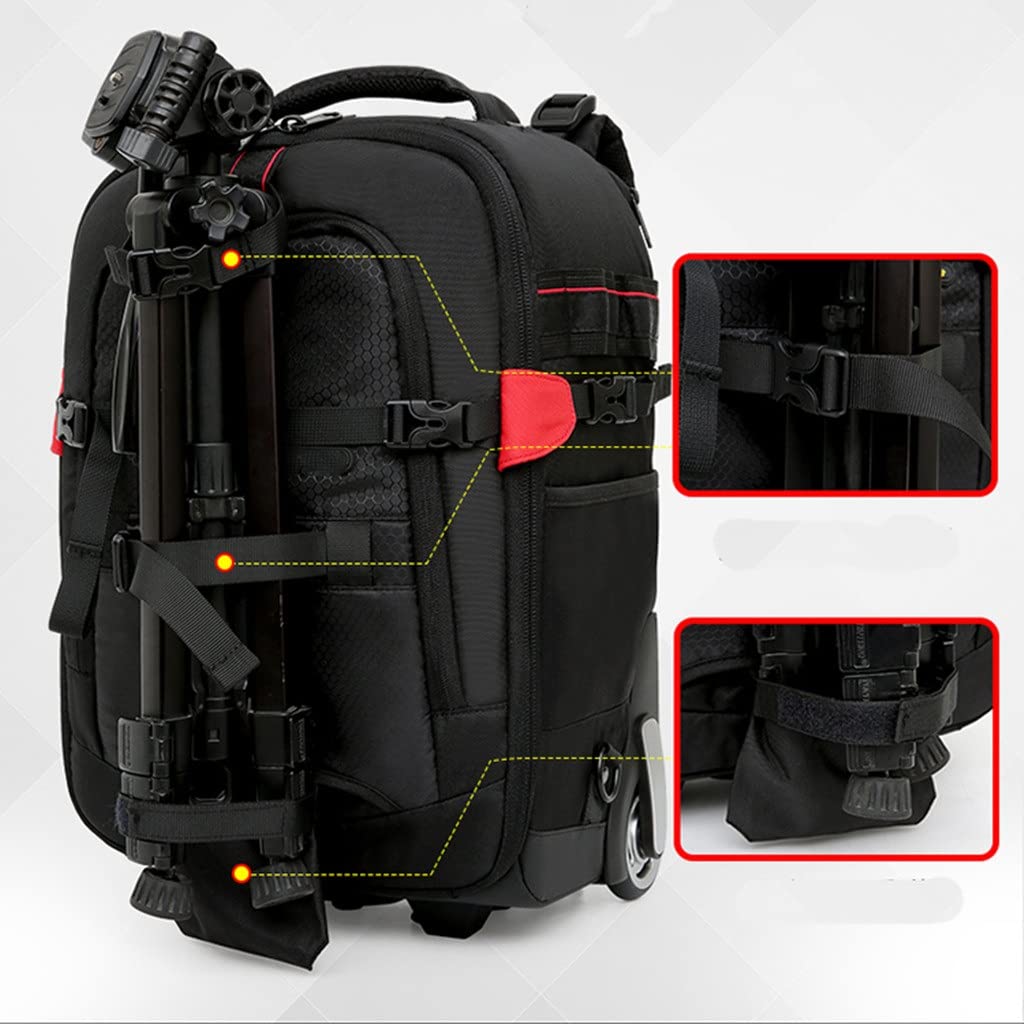 トロリーカメラバッグ防水プロフェッショナルDSLRカメラスーツケースバッグ Amazon.co.jp: トロリー カメラ バッグ 防水 プロフェッショナル